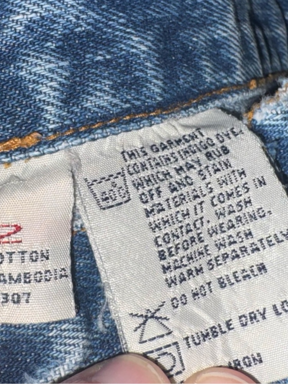 Vintage‎ Unionbay Denim Jean Jorts Shorts Mens Cargo Utility 32 Y2k - Picture 7 of 8